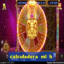 calculadora ml h para mcg kg min